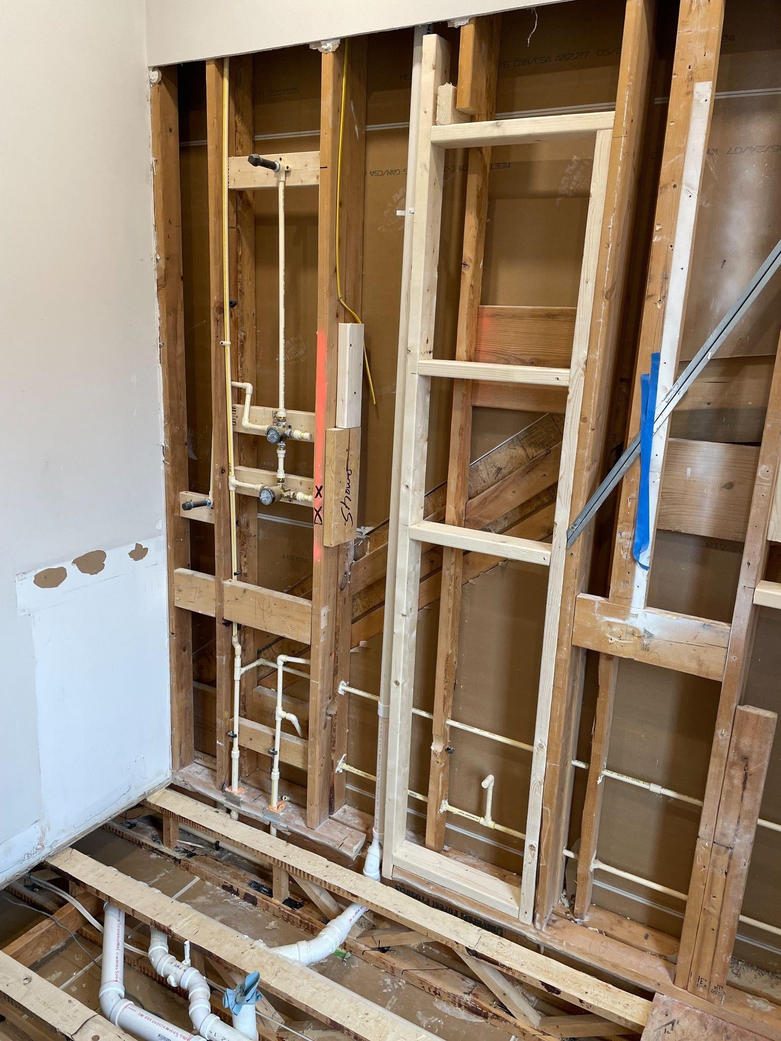 Relocation of Plumbing Fixtures