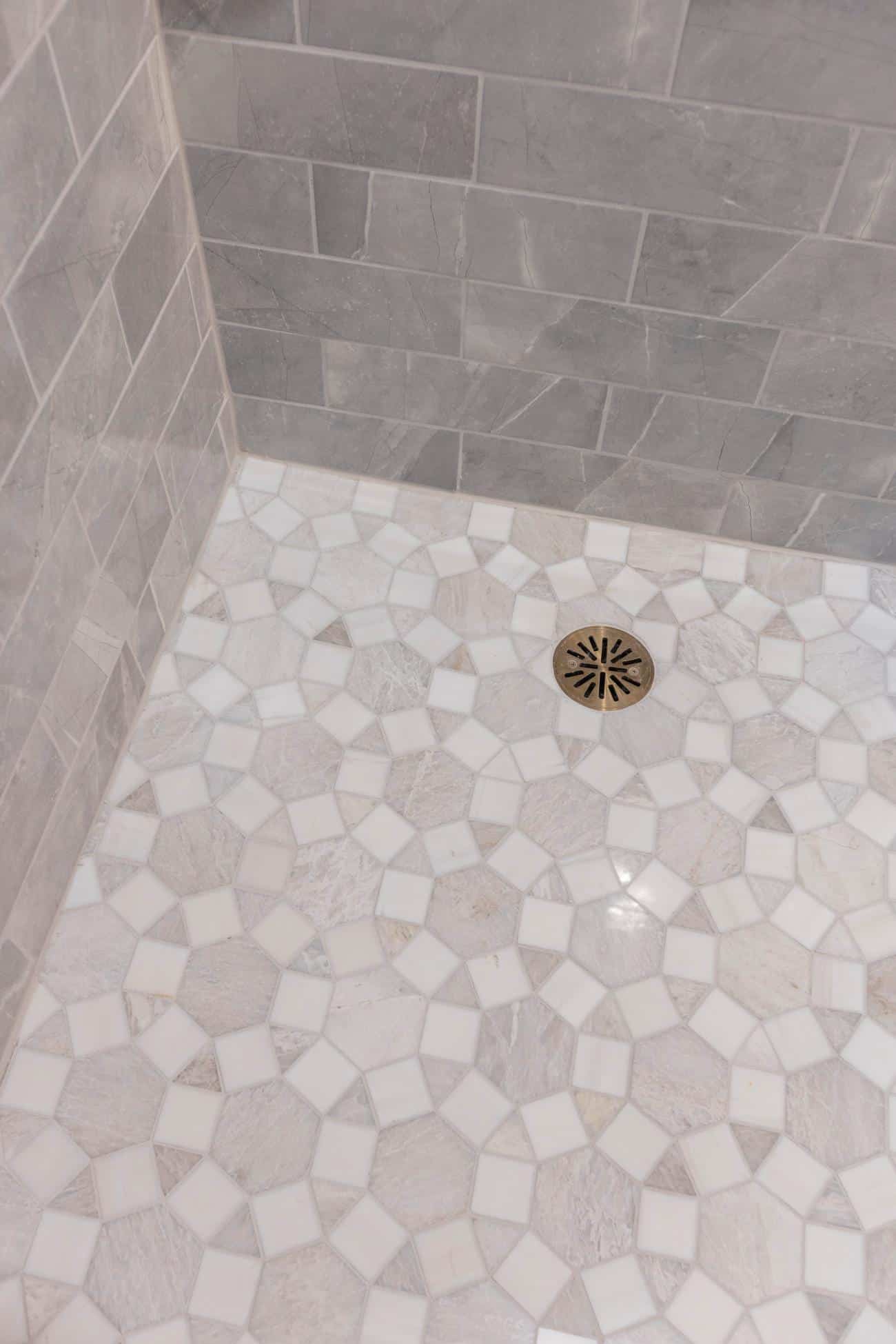 Mid - Level Shower Floor Tile