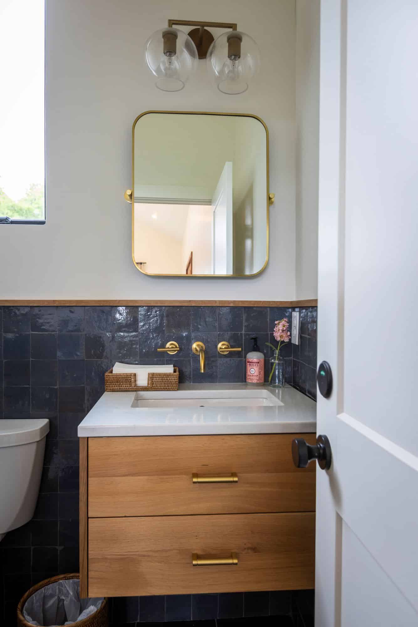 Mid - Level Powder Room Vanity