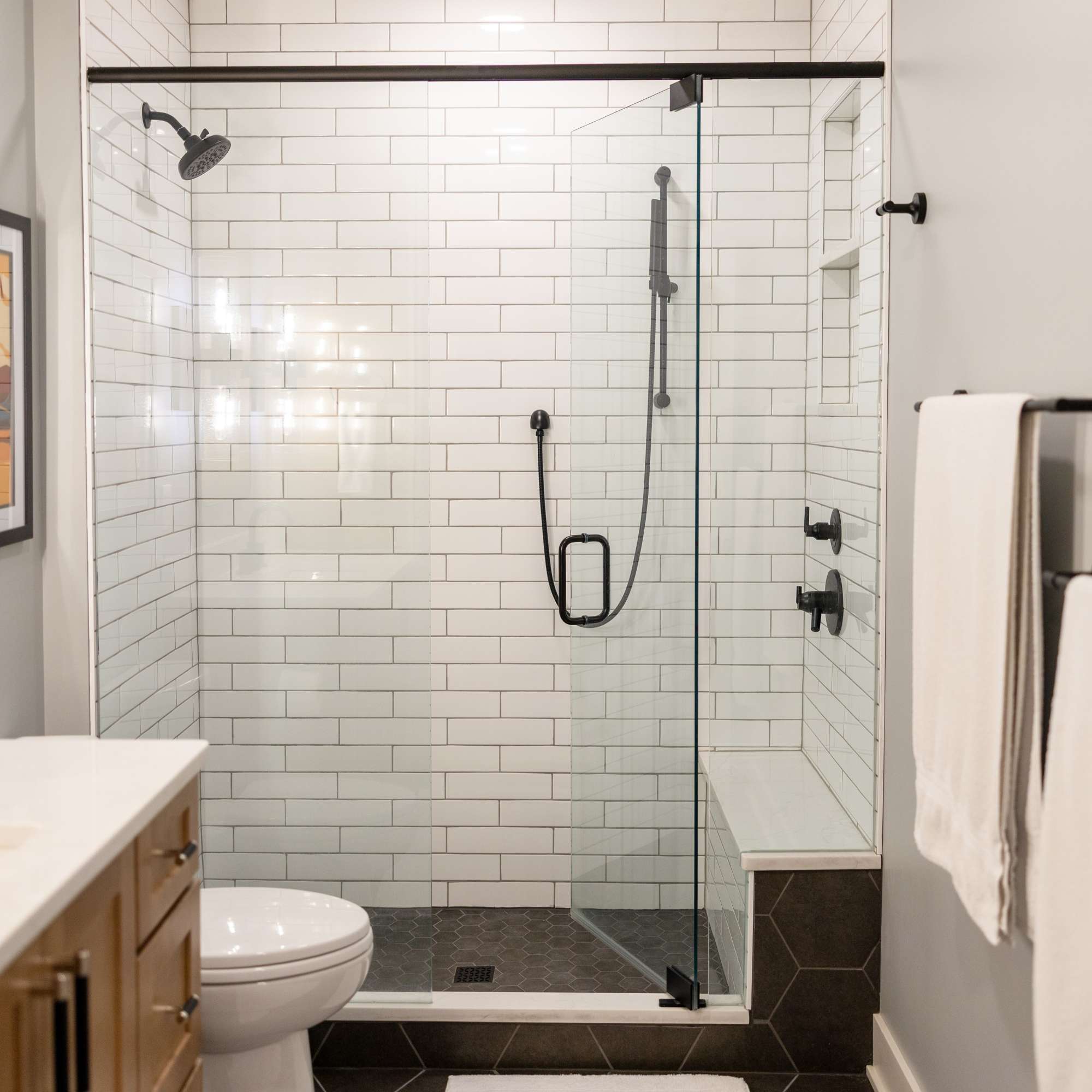 Tiled Walk-In Shower