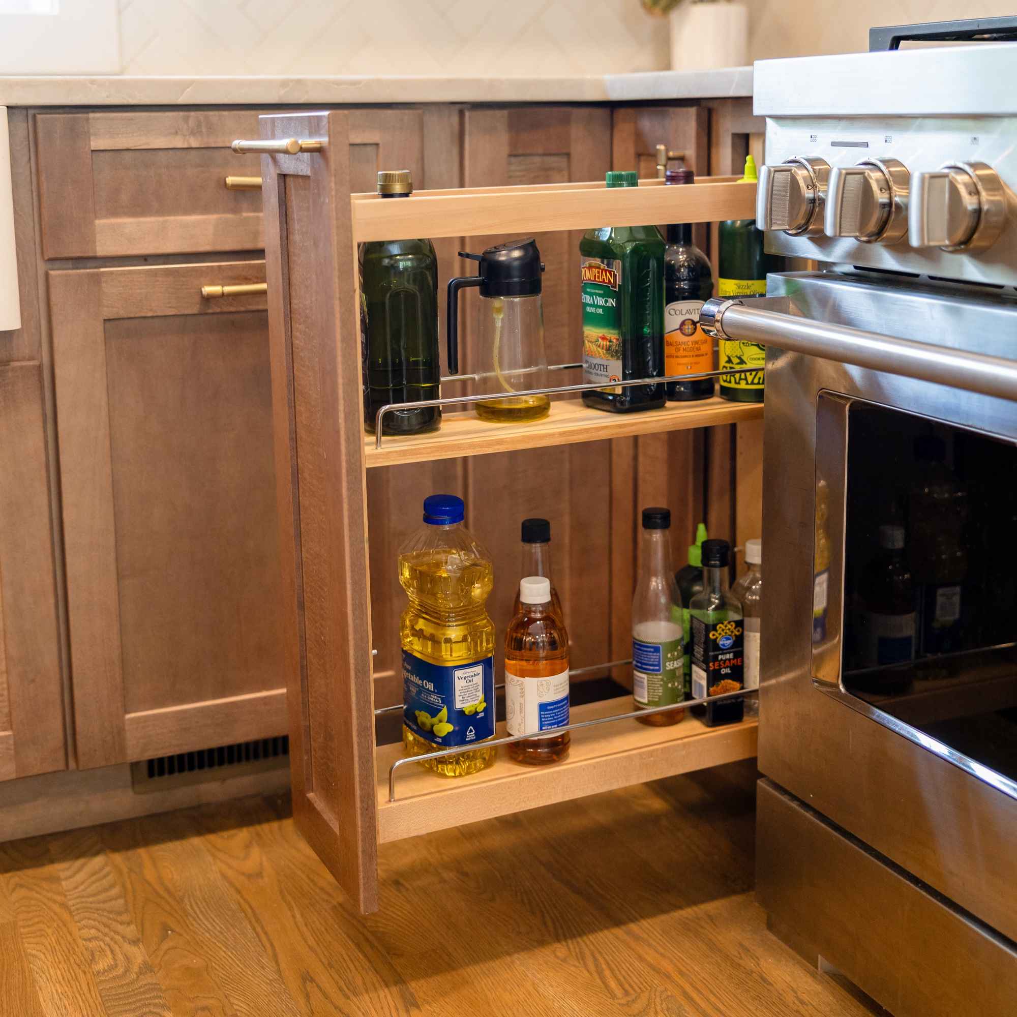 Cooking Oil Pull-Out Organizer