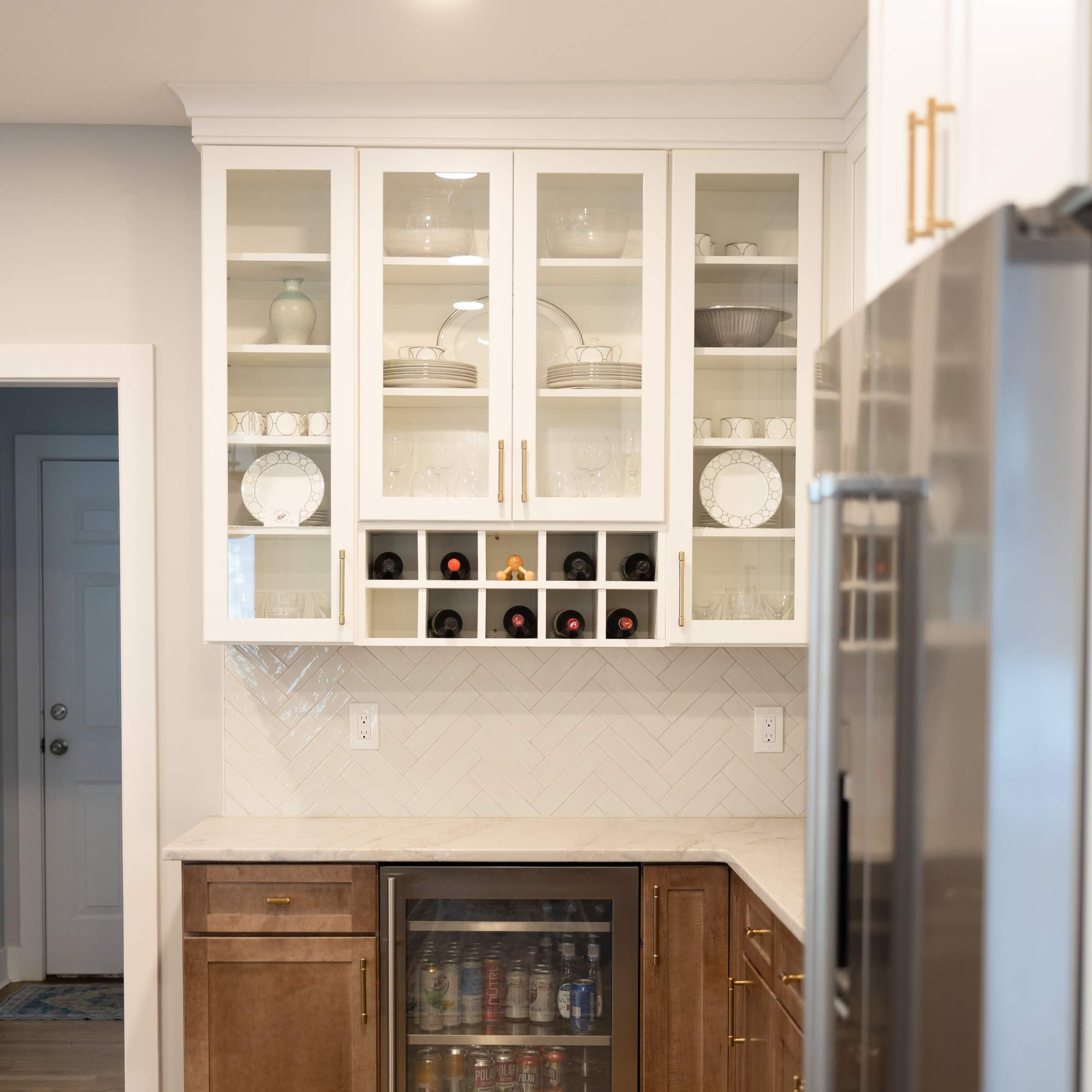 Insert Cabinet with Wine Cubbies