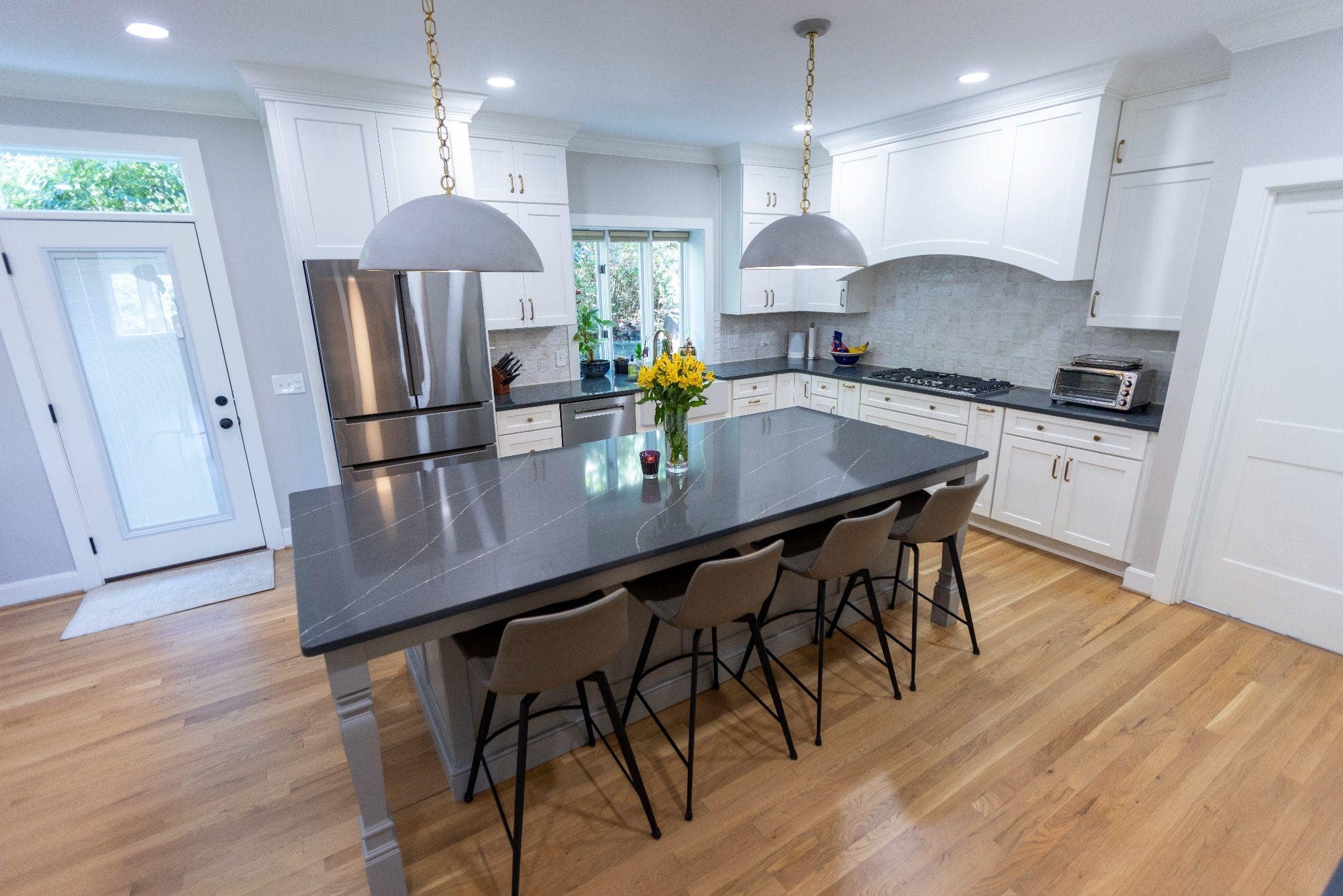 Contemporary Transitional Kitchen Remodel by Vision Construction project photo